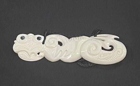 Bone breastplate - NZ Bone Carving - Maori Bone Carving