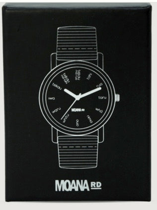 Moana Road Te Reo Maori Wrist Watch Black