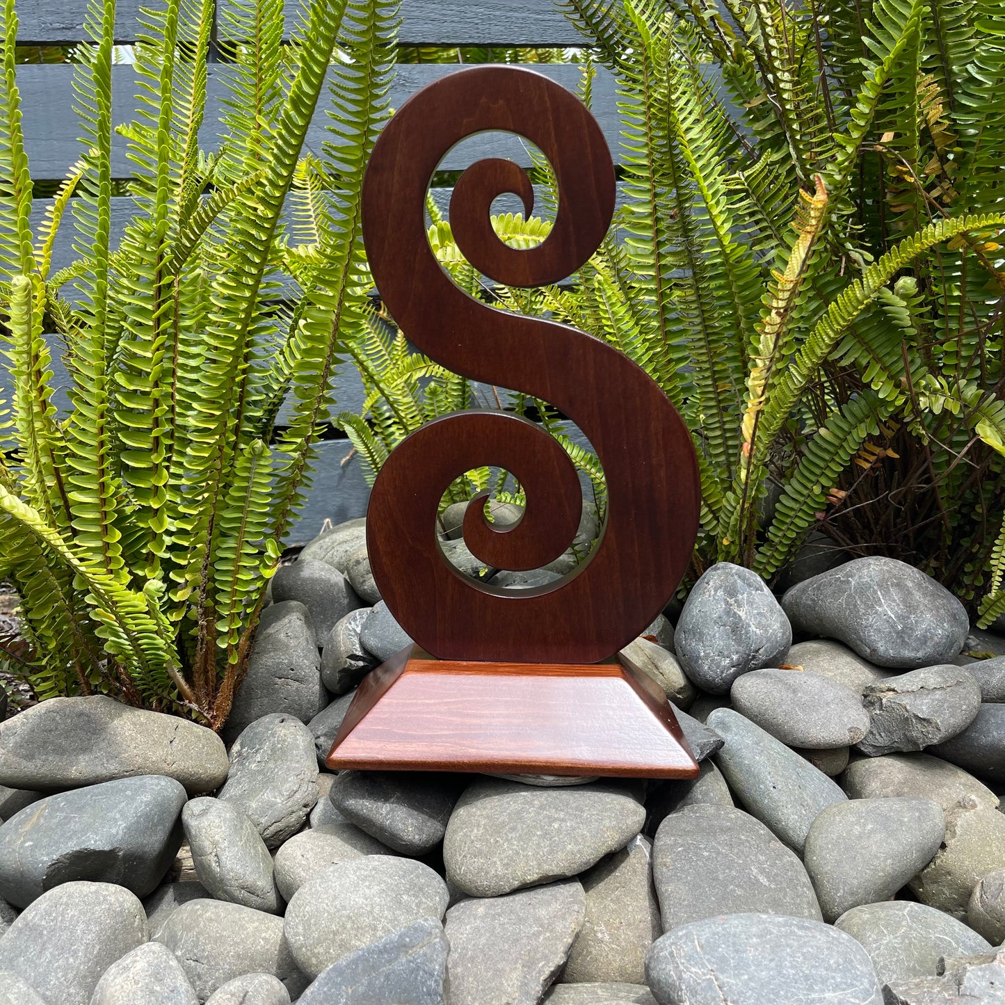 Double Koru - Wood Carvings