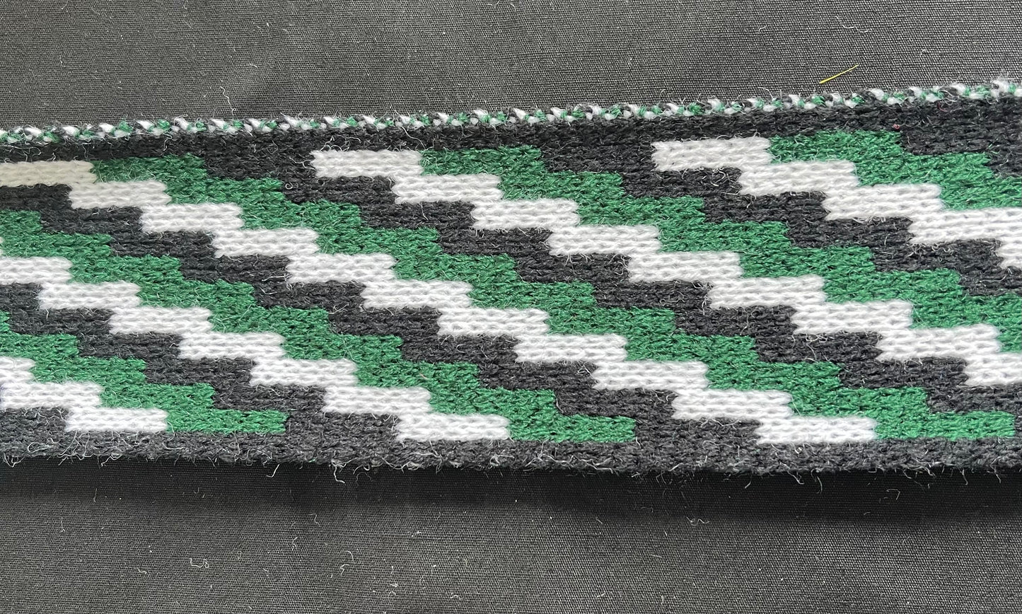 Bottle Green Poutama - Taniko Band 2.5inch