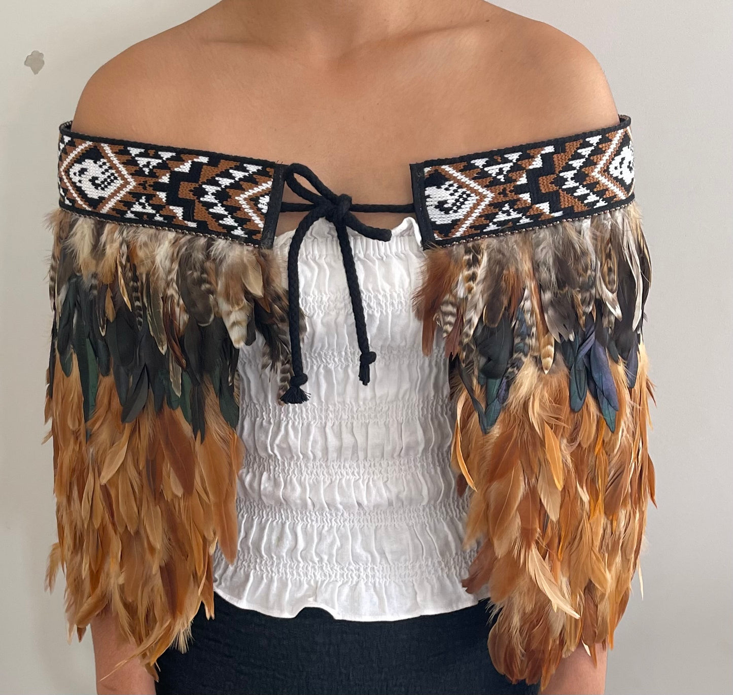 Hen Coque - Maori Half Korowai Cape