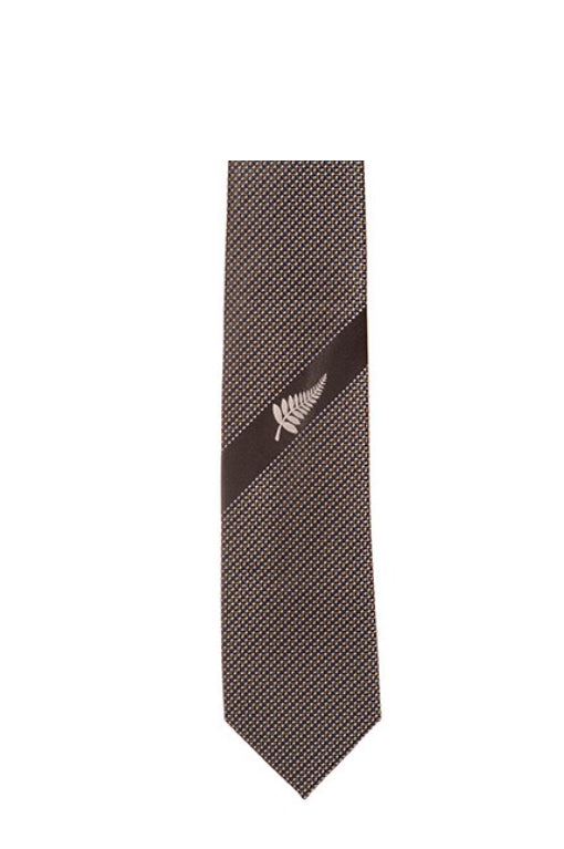Men's Tie - Silver Fern Maori Design