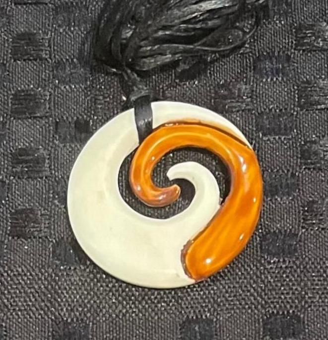 Koru Necklace - Bone Carving Designs - Bone Necklace