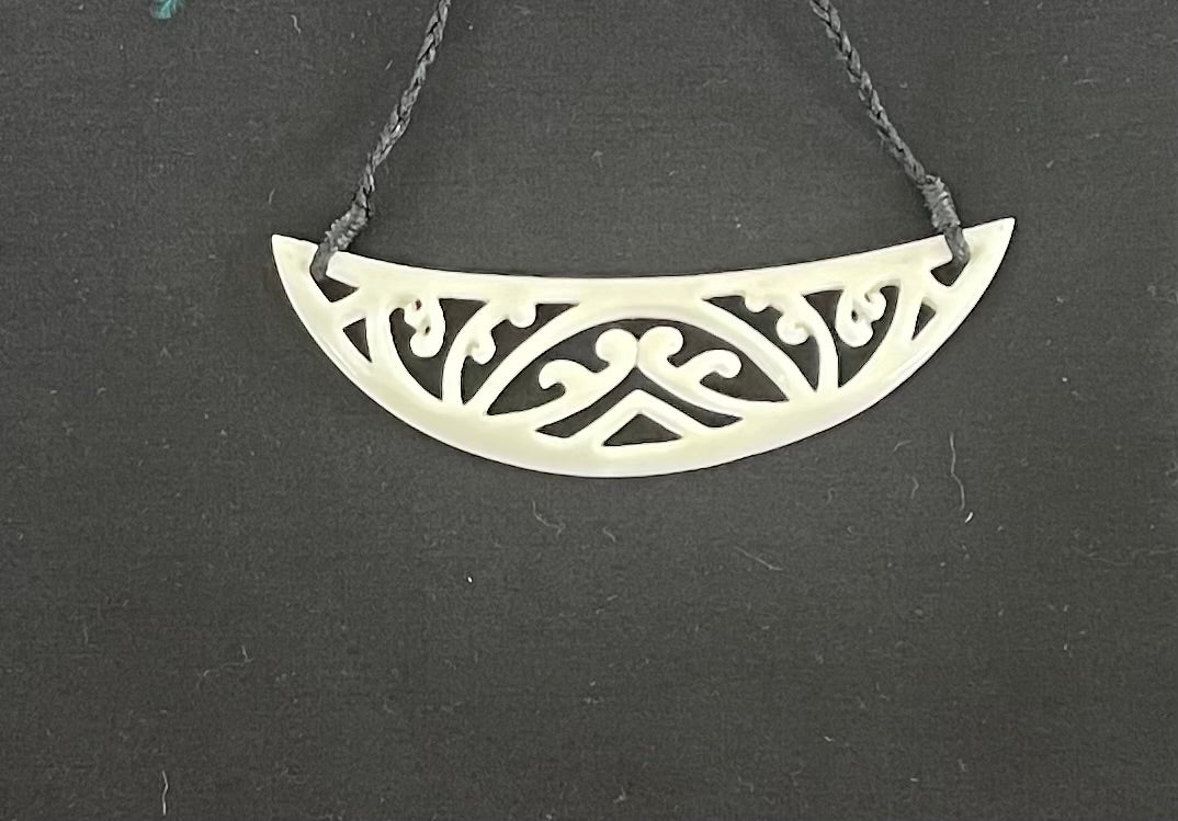 Breastplate Necklace - Bone Carving