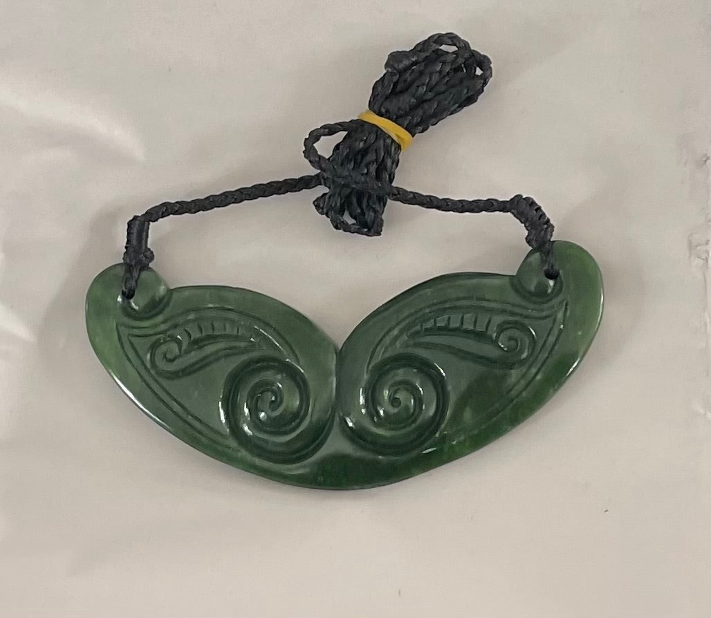 Greenstone Pounamu Koru Breastplate