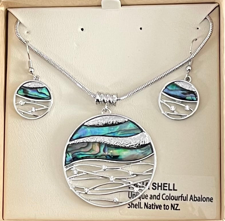 Paua Necklace - Paua Shell Necklace - Maori Jewellery