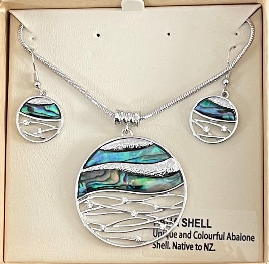 Paua Necklace - Paua Shell Necklace - Maori Jewellery