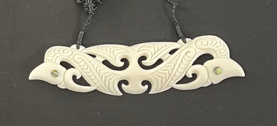 Breastplate Necklace - Bone Carving