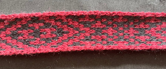1inch Maroon and Black - Taniko Band