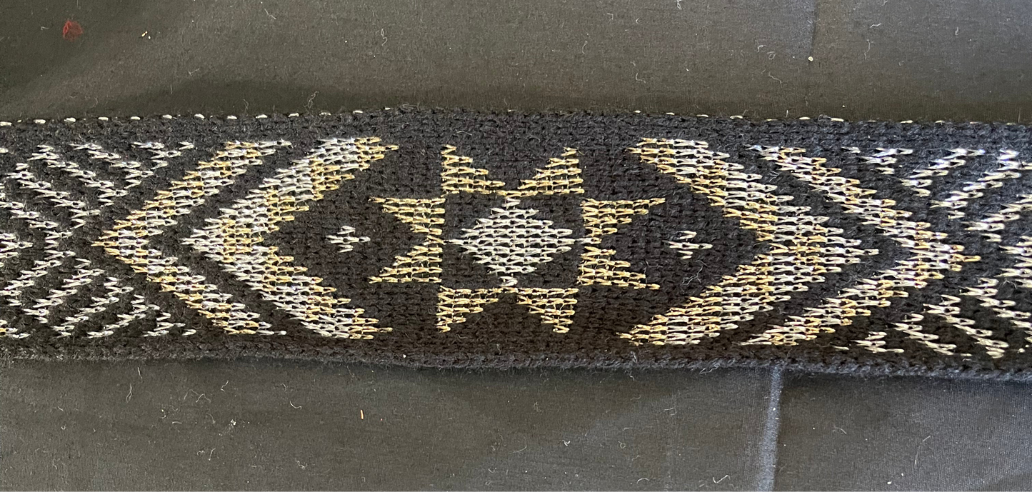 black with gold and silver lurex Flex - Matariki Band