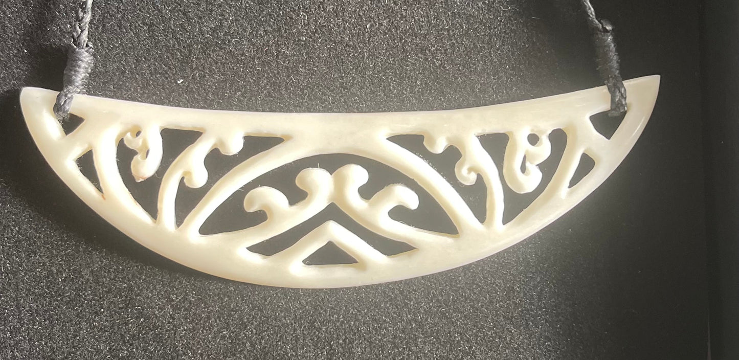 Manaia Necklace - Bone Carving Necklace NZ - Bone Necklace