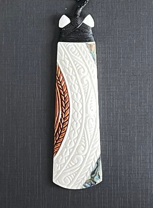 Toki Bone Pendant - Bone Carving