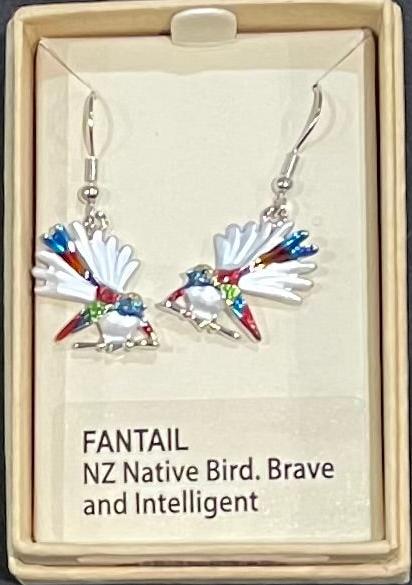 Coloured Fantail Earrings