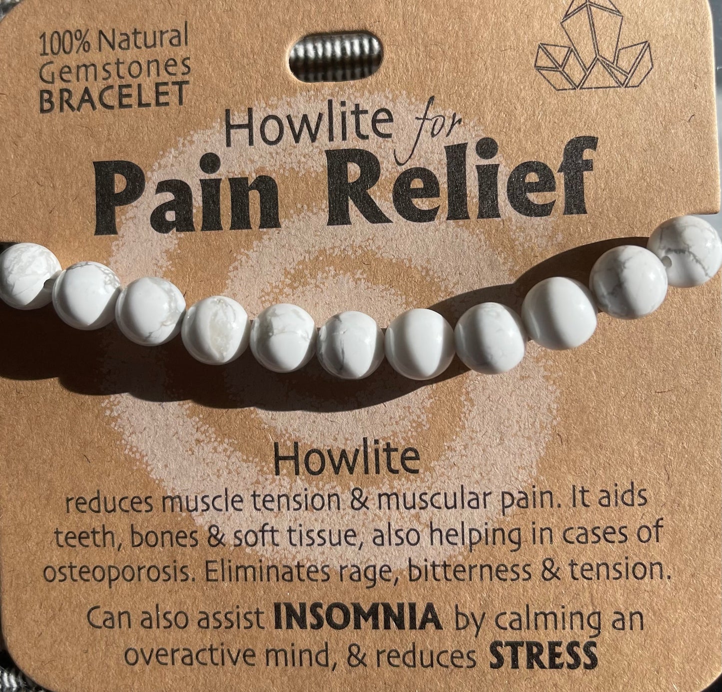 Gemstone Crystal Bracelet - pain relief
