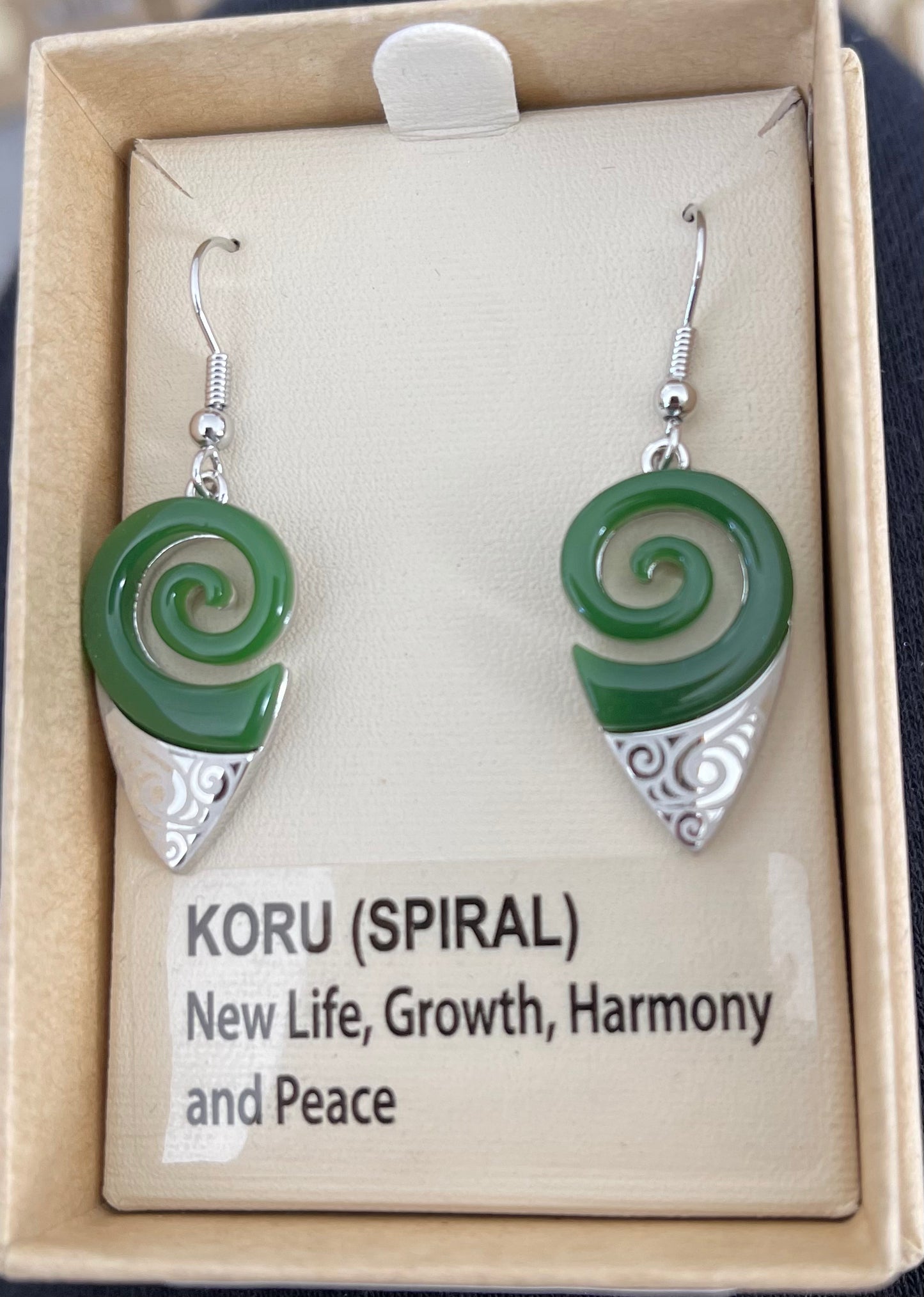Jade Koru Earrings
