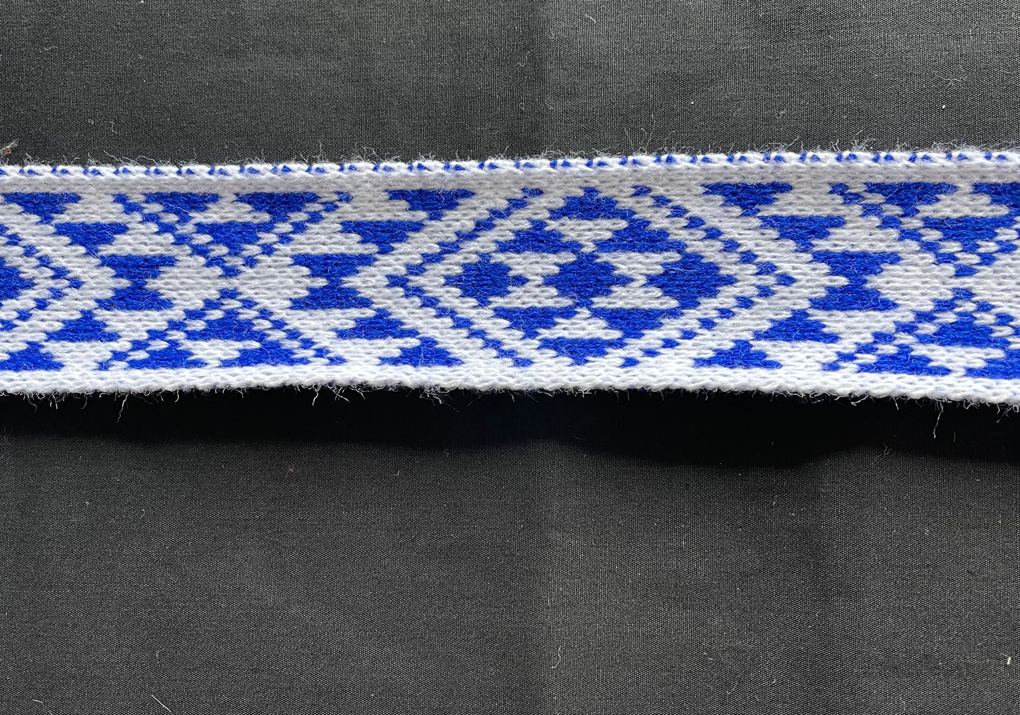 White and Royal Blue - Taniko Band 2inch