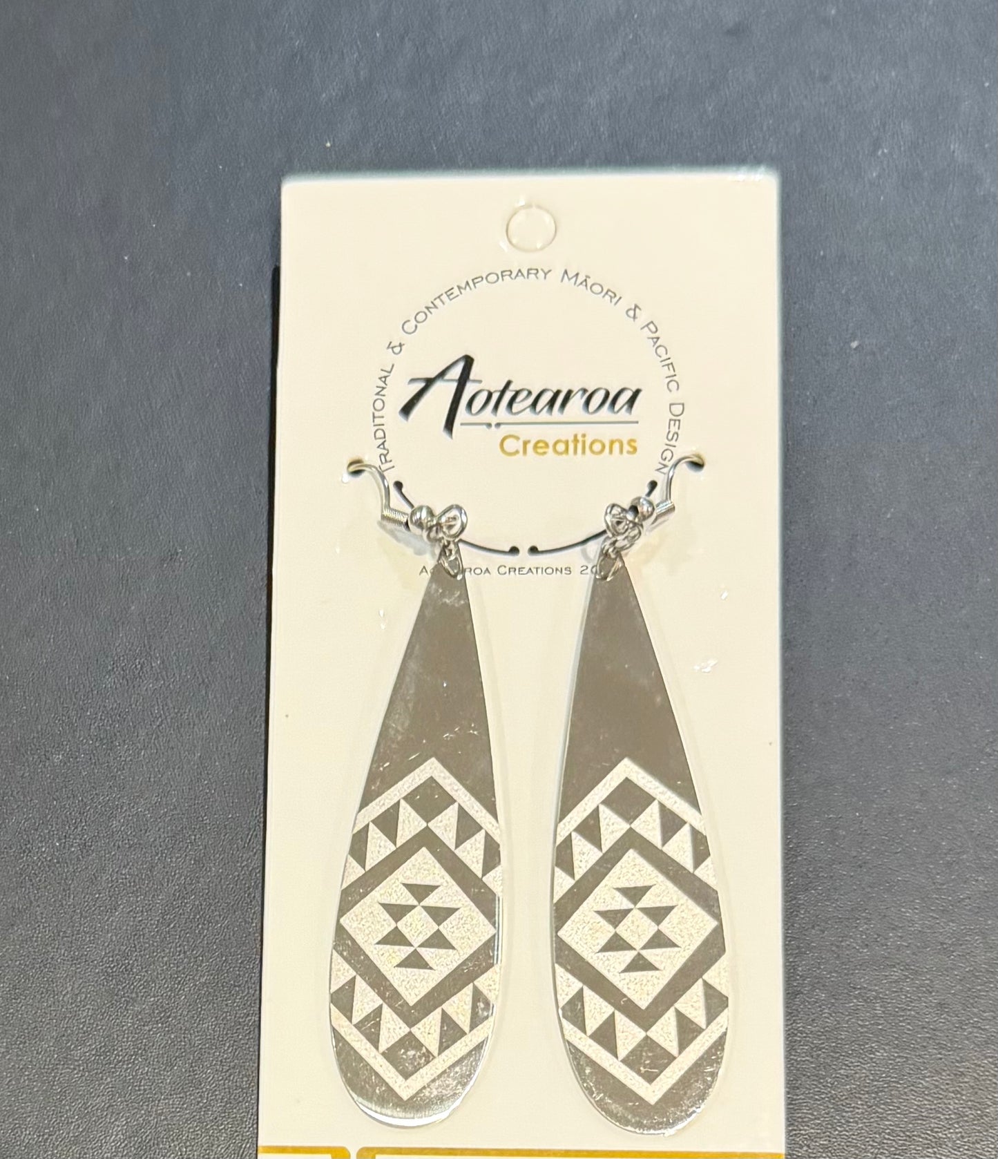 Stainless Steel Silver Drop Earrings