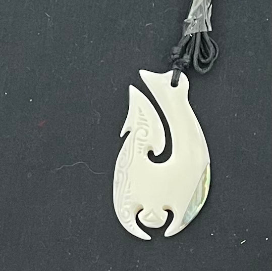Hook Necklace - Beef Bone Carving