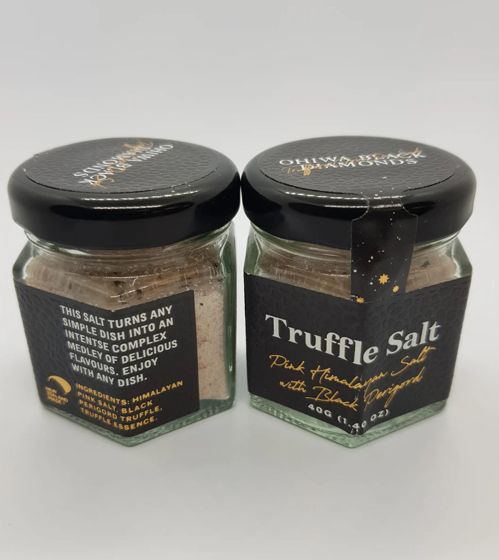 Ohiwa Pink Himalayan Black Truffle Salt
