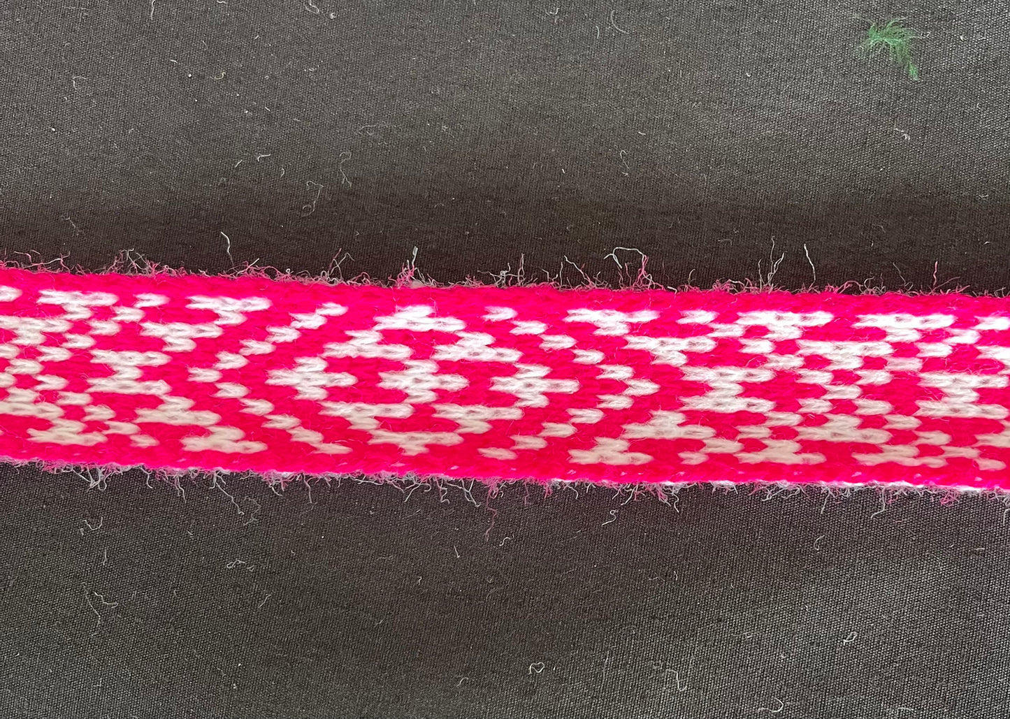 1inch Hot Pink and White - Taniko Band