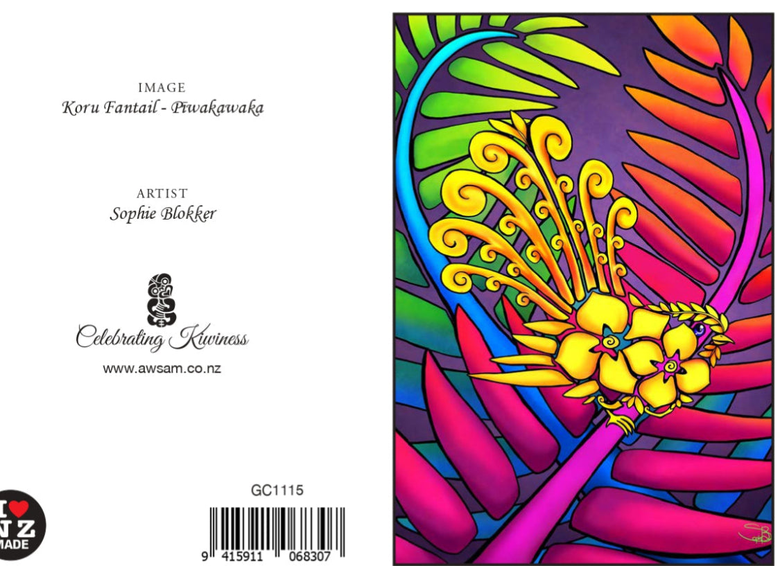 Maori Art cards by Sophie Blokker