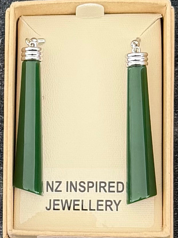 Jade long drop Earrings