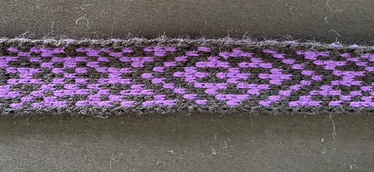 1inch Black and Purple - Taniko Band