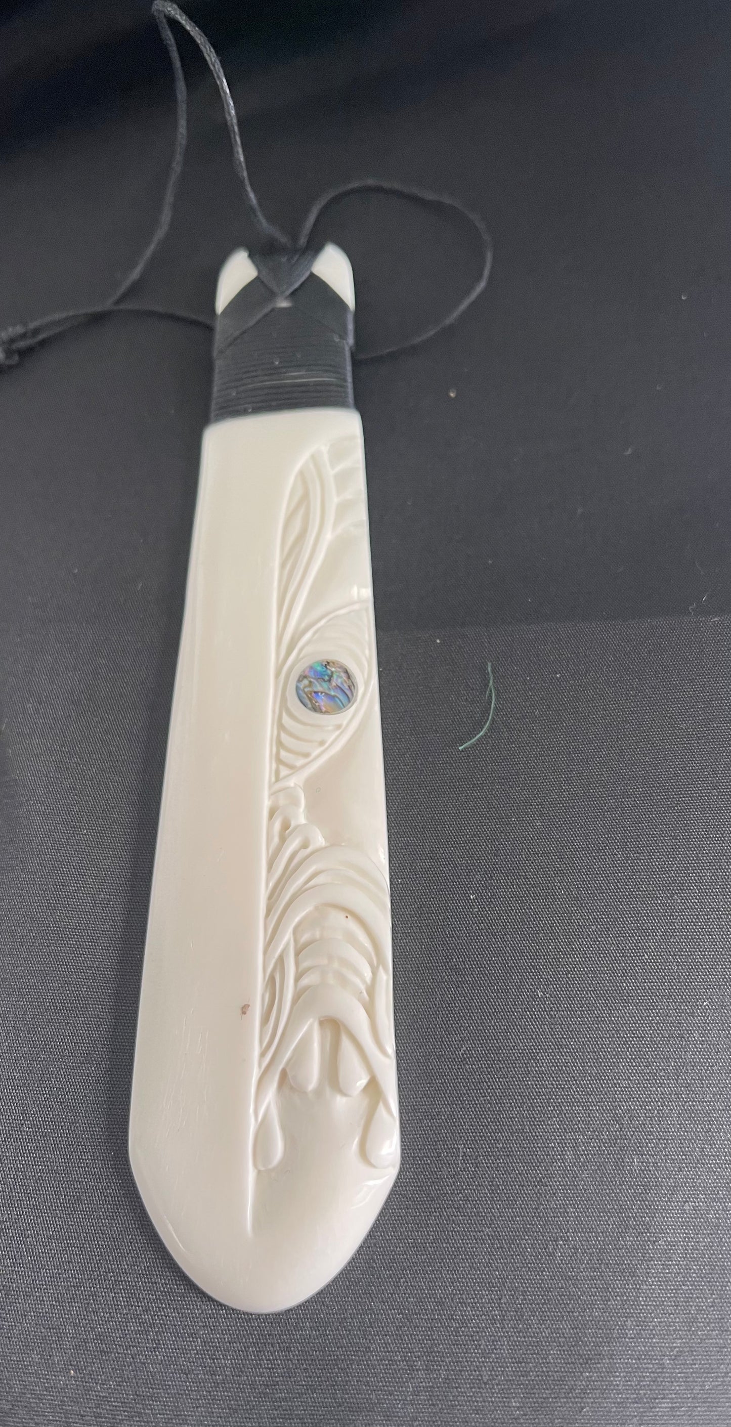 Large Toki Pendant - Bone Carving