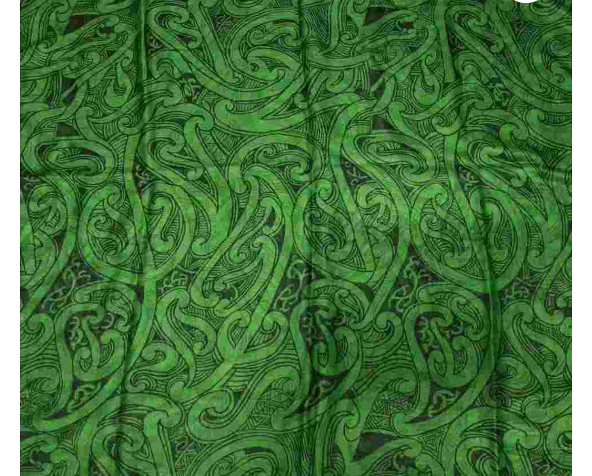 Maori Design Scarve green