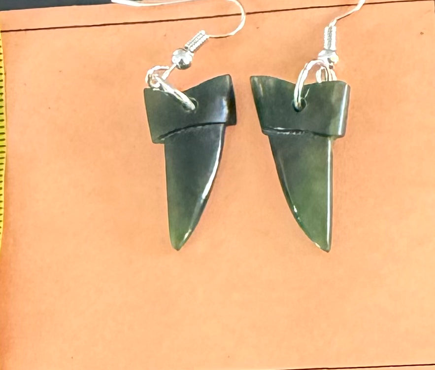 Mako Greenstone Earrings