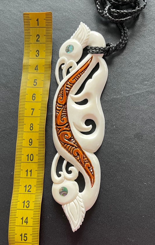 Manaia Bone Carving - Maori Necklace - NZ Bone Carving