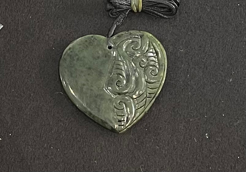 Engraved Heart Pounamu Necklace