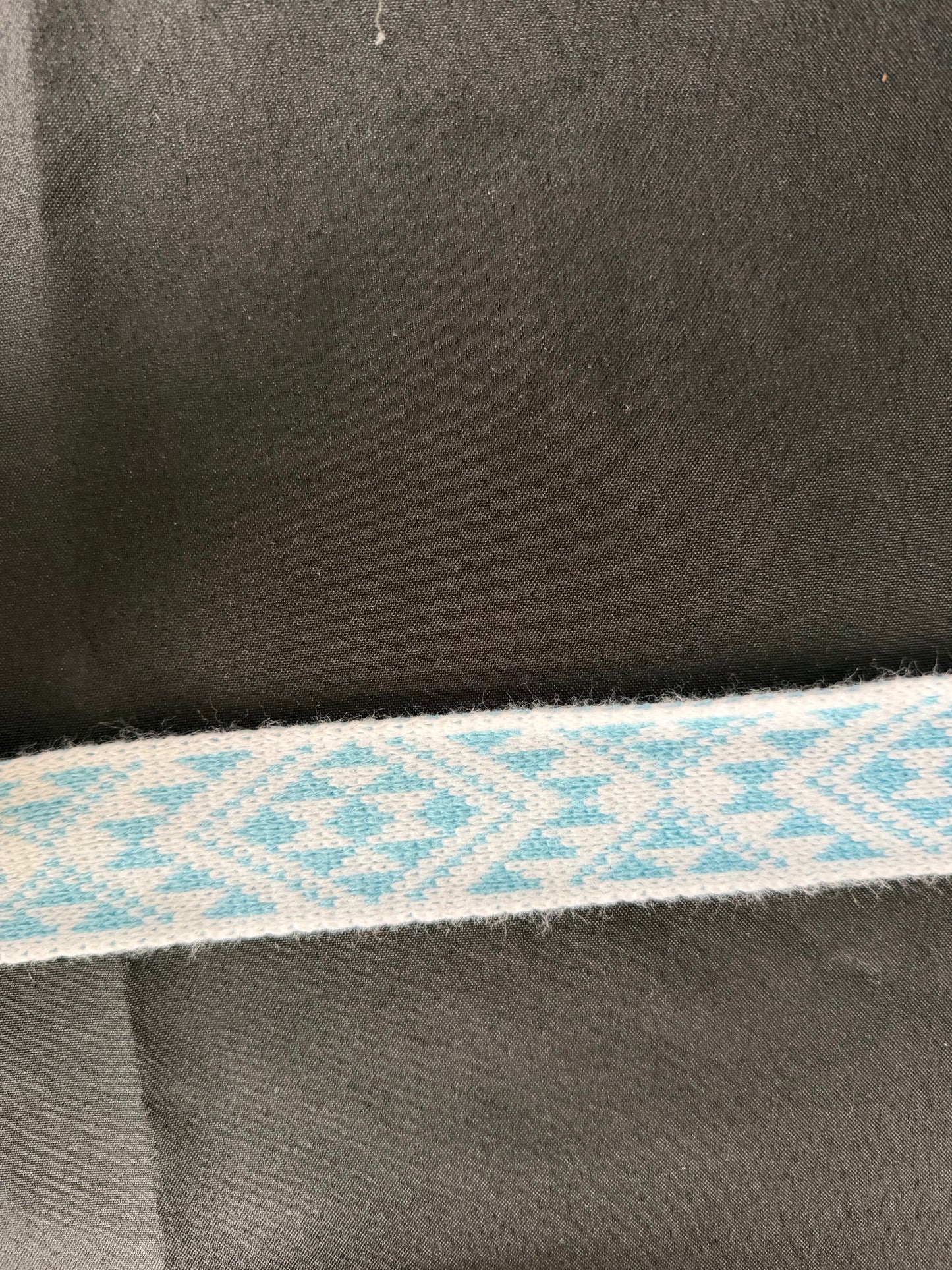 White and pale blue Pātiki - Taniko Band 2 in