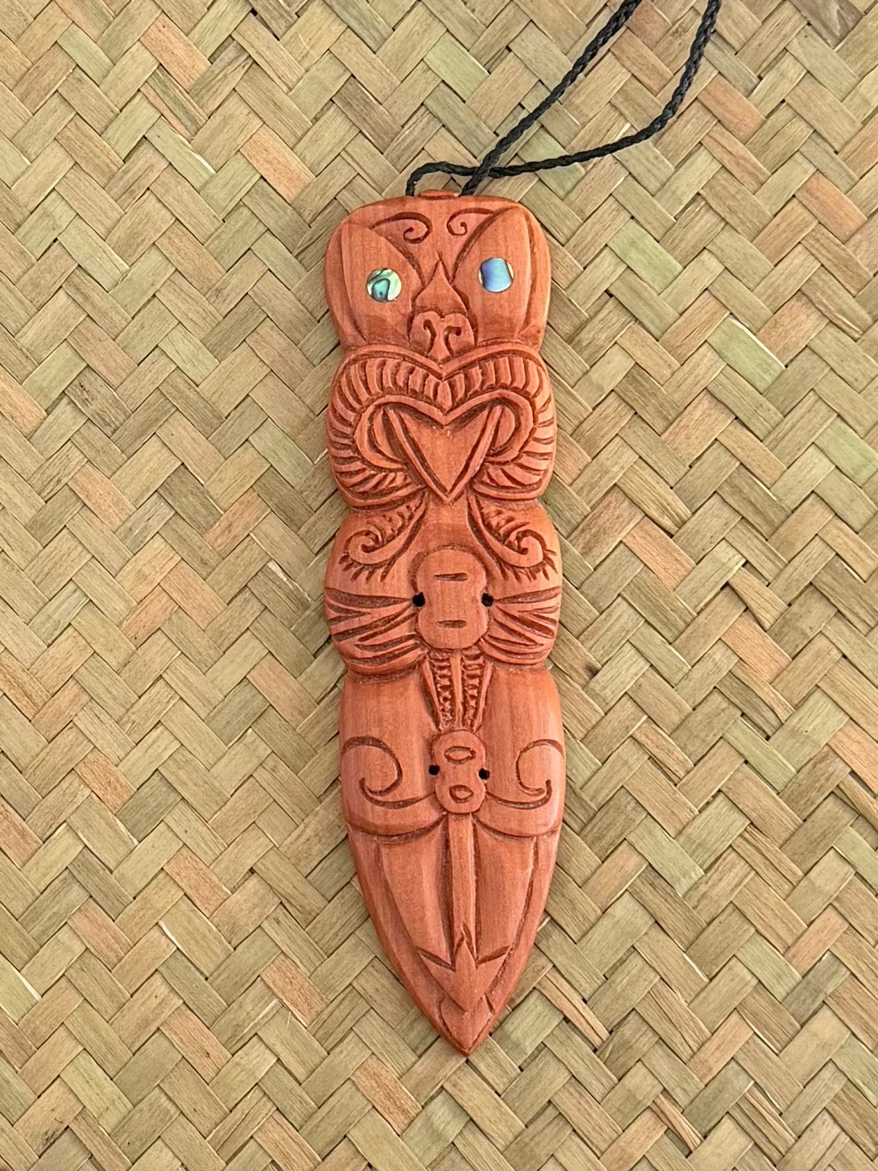 Tiki Pendant - Wooden Carving