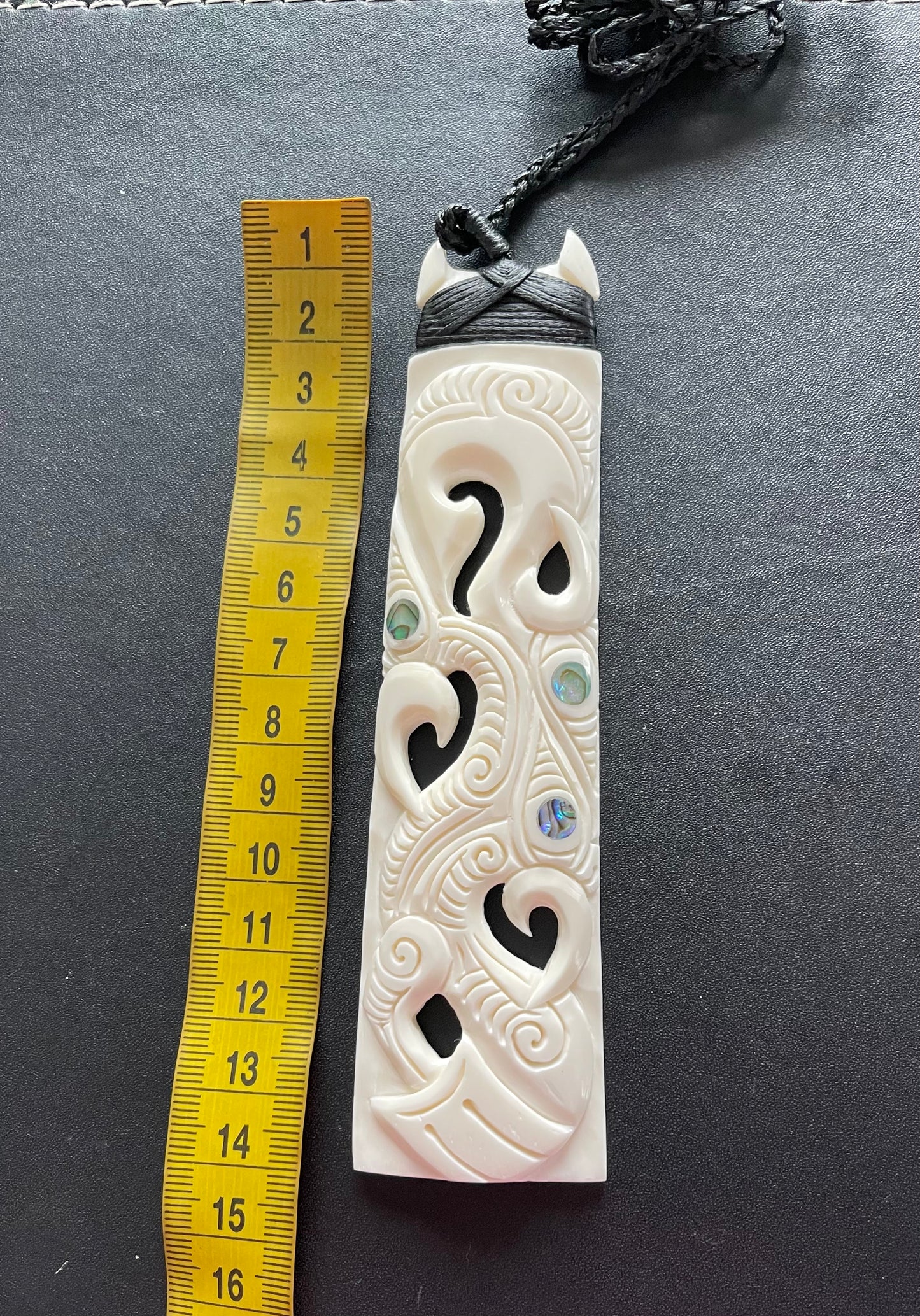 large Toki Pendant - Bone Carving