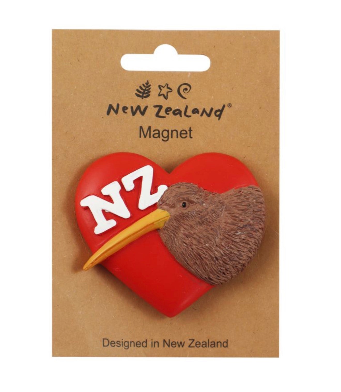 Maori Design kiwi Heart Magnet