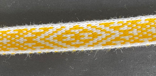 1inch White and Gold - Taniko Band