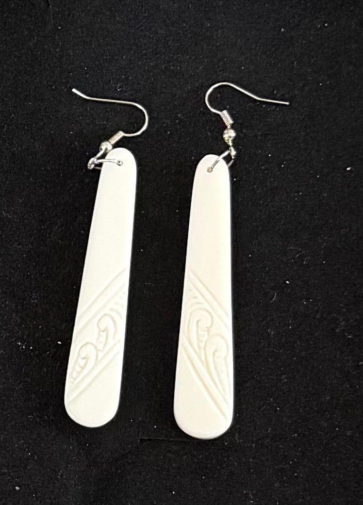 Drop Bone Earrings