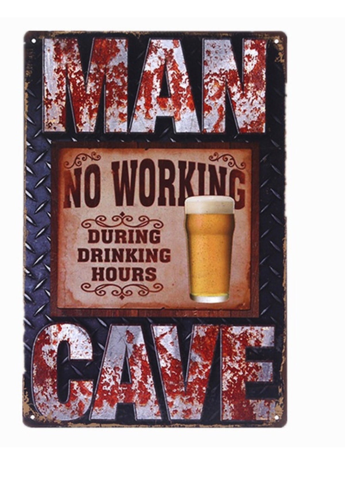 Embossed Tin Sign