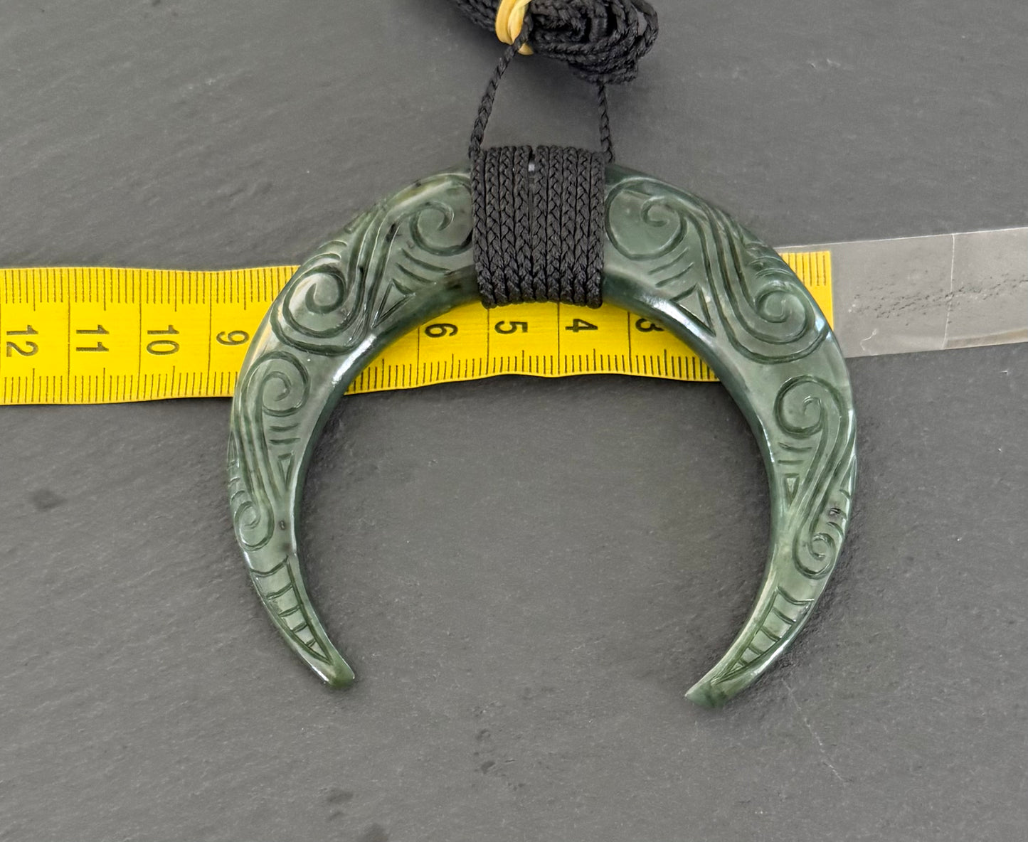 Greenstone Pigs Tusk Necklace 5