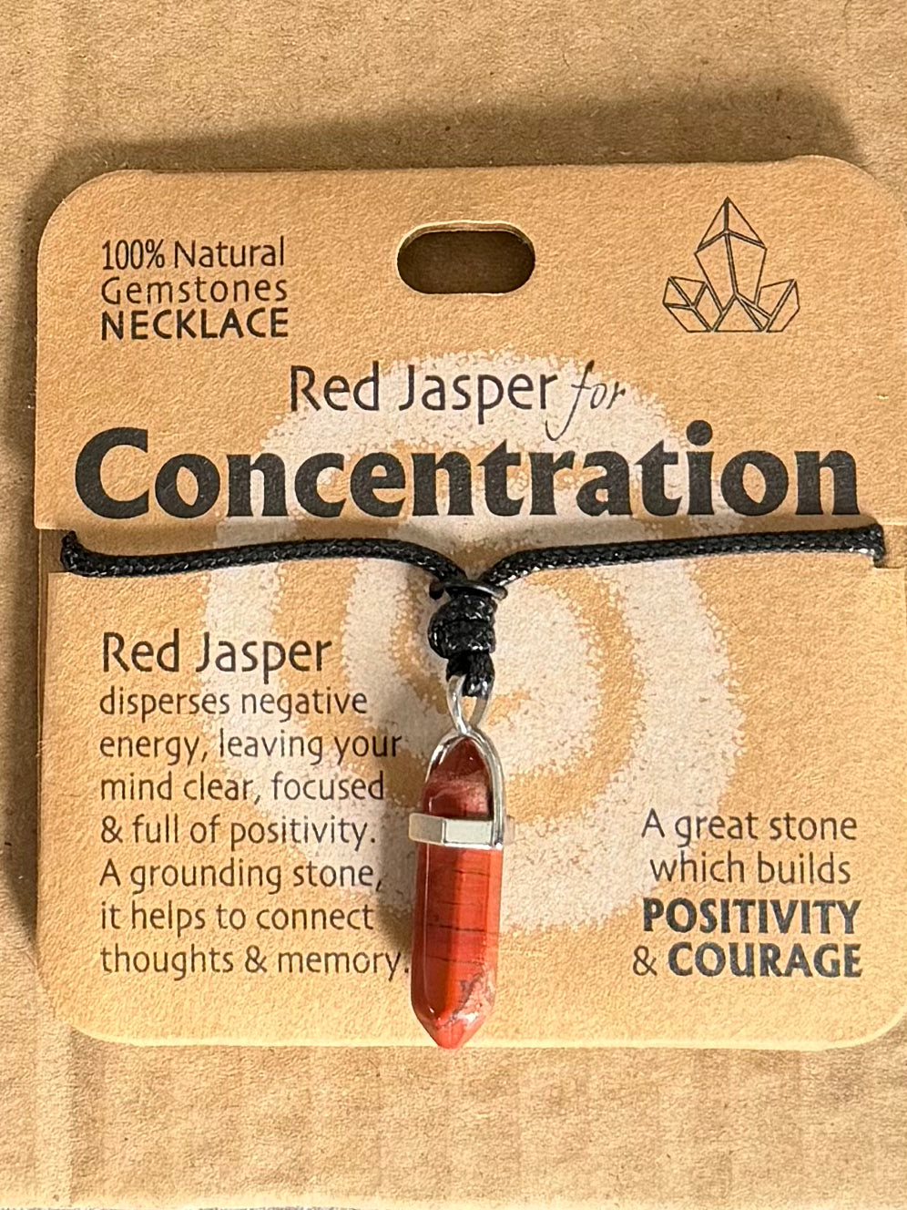Gemstone Crystal Bracelet and pendant set - Concentration