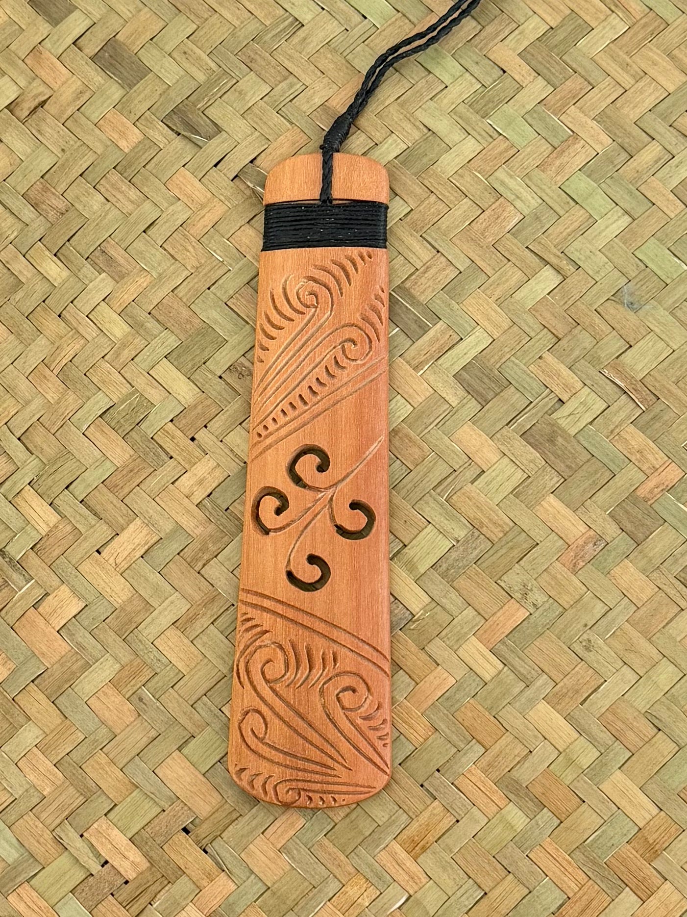 Wooden Toki Pendant - Carving