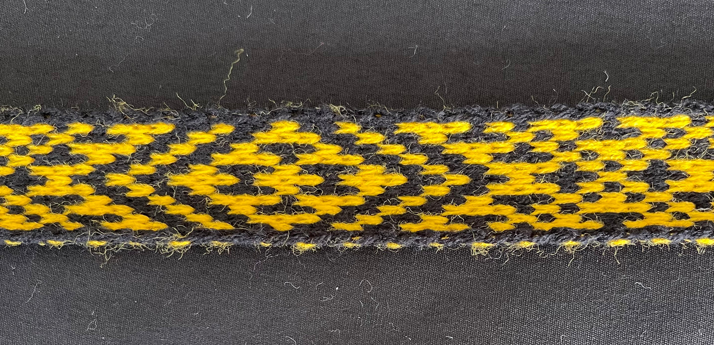1inch Black and Gold - Taniko Band