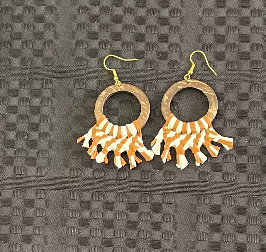 Rarotonga Weaved Earring