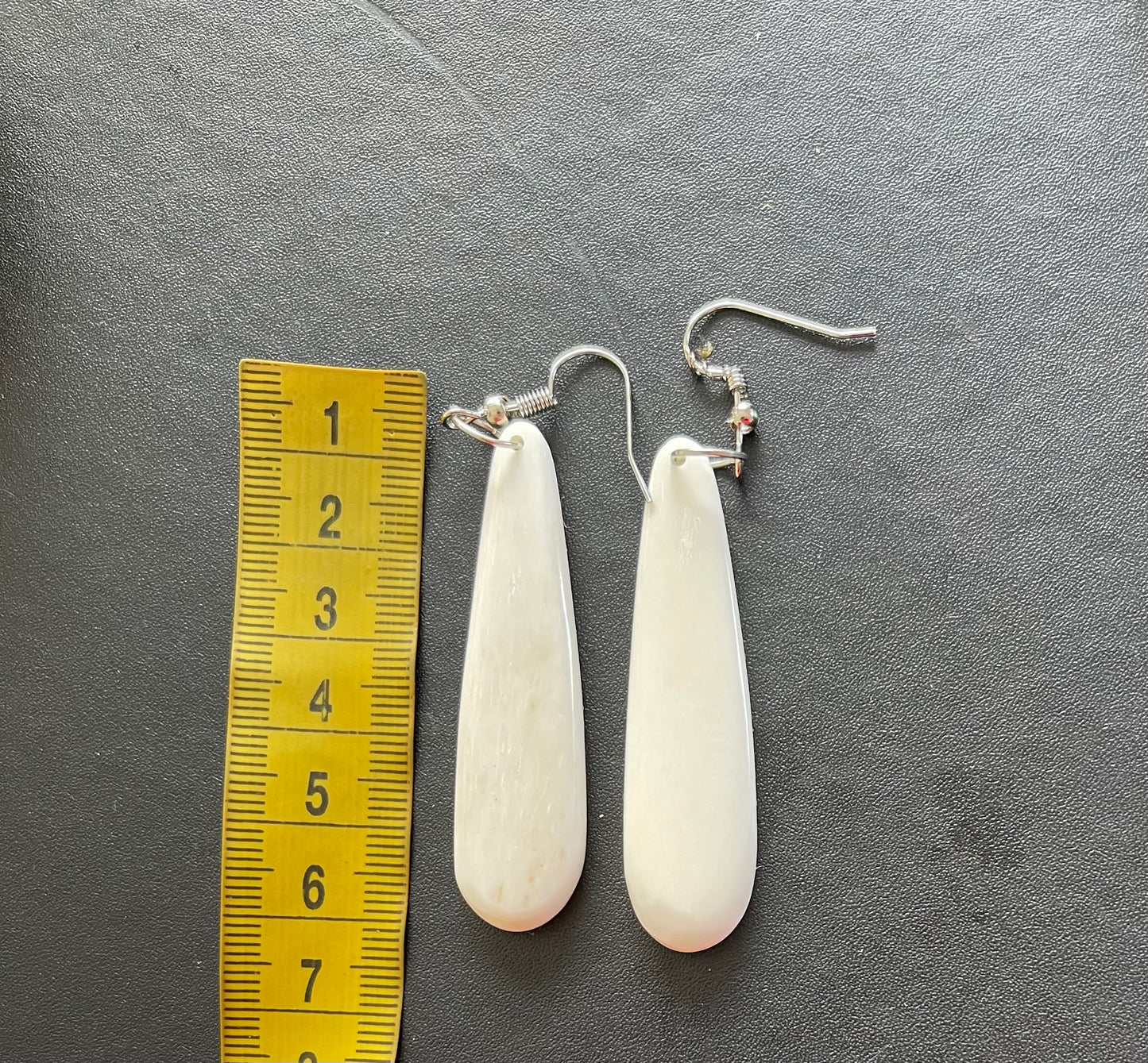 Bone Drop - Carved Bone Earrings