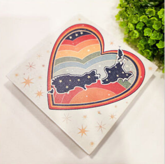 'New Zealand' Printed Directly On Plywood.