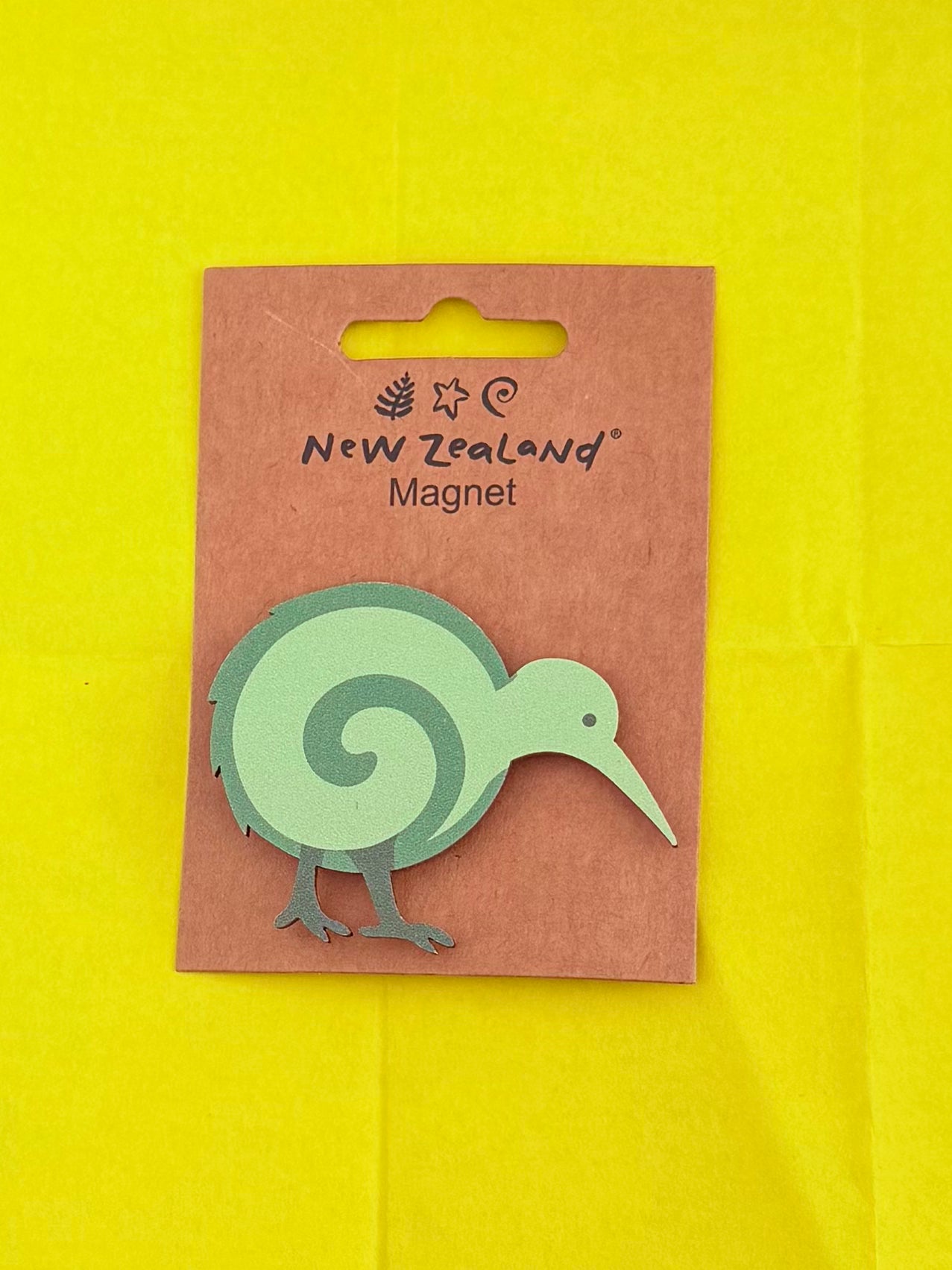 Kiwi wooden magnet