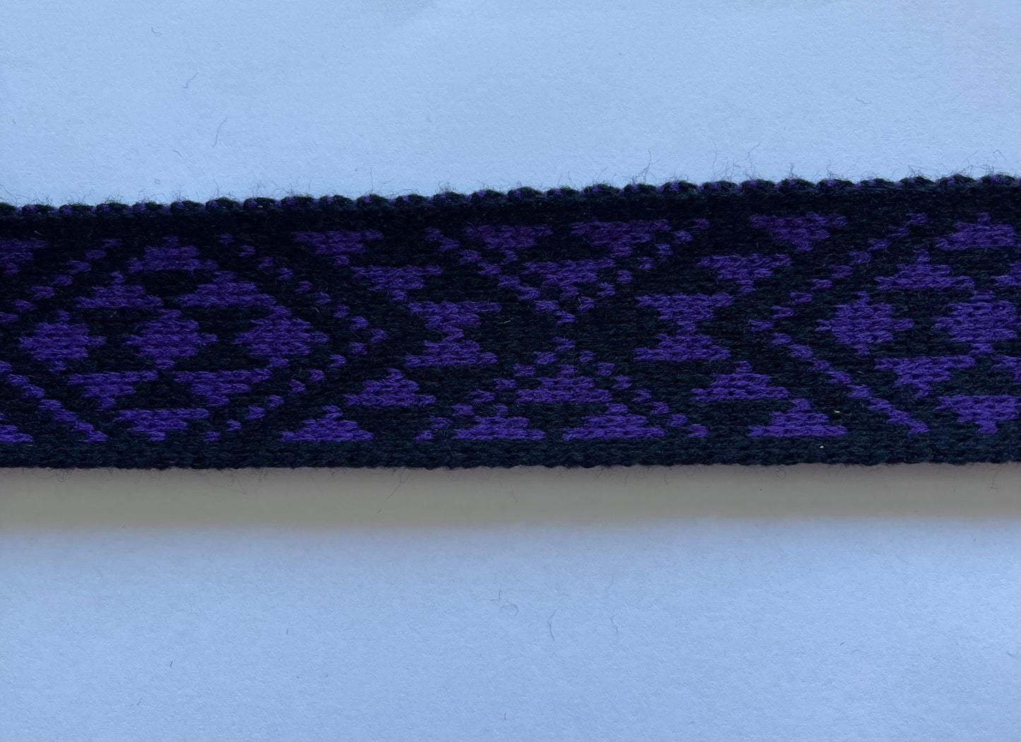 Purple and Black Pātiki - Taniko Band 2inch
