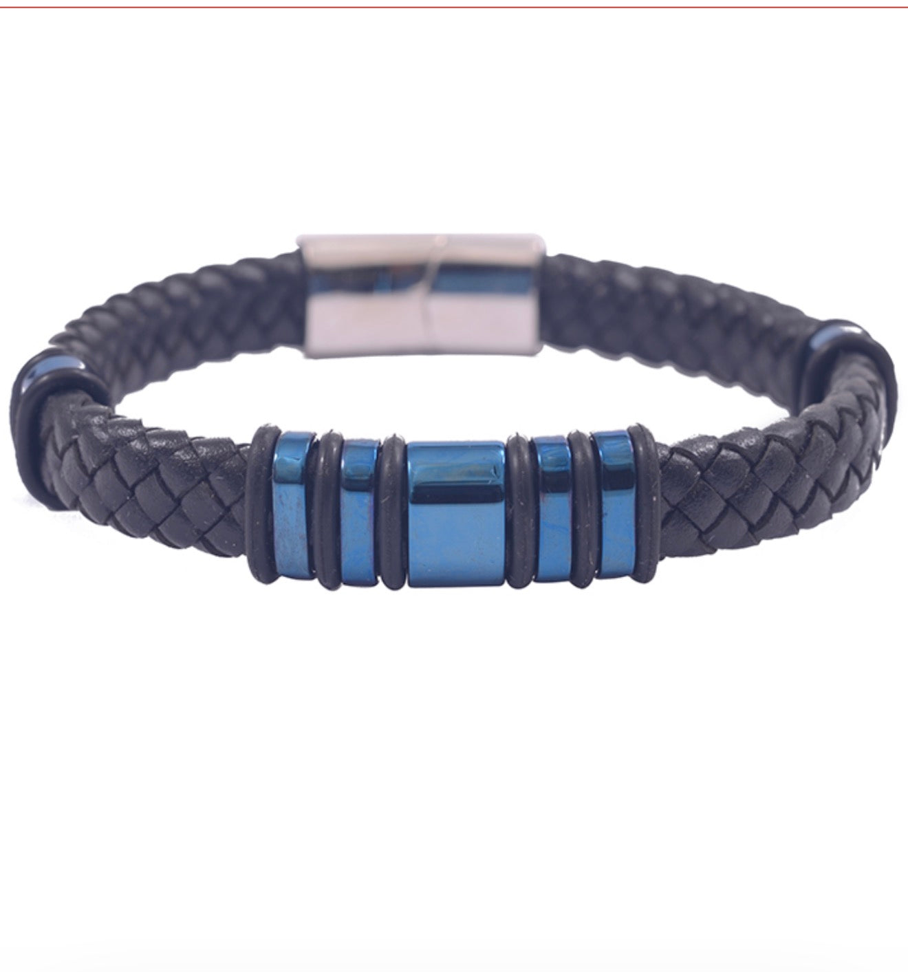 Blue Black - Stainless Steel Bracelet
