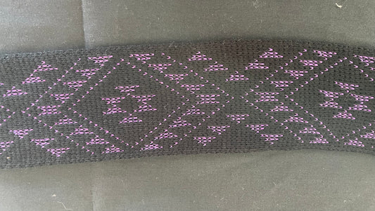 Black with purple lurex Flex - Band 2.5inch